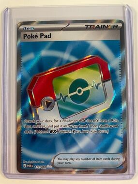 Pokemon Poke Pad Holo Card